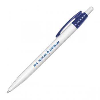 картинка Ручка шариковая пластиковая с символикой МЧС России Emercom (чернила синие) от магазина Без Проблем