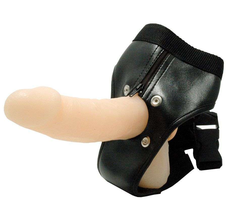 картинка Женский страпон с реалистичной насадкой - 18 см. от магазина Без Проблем