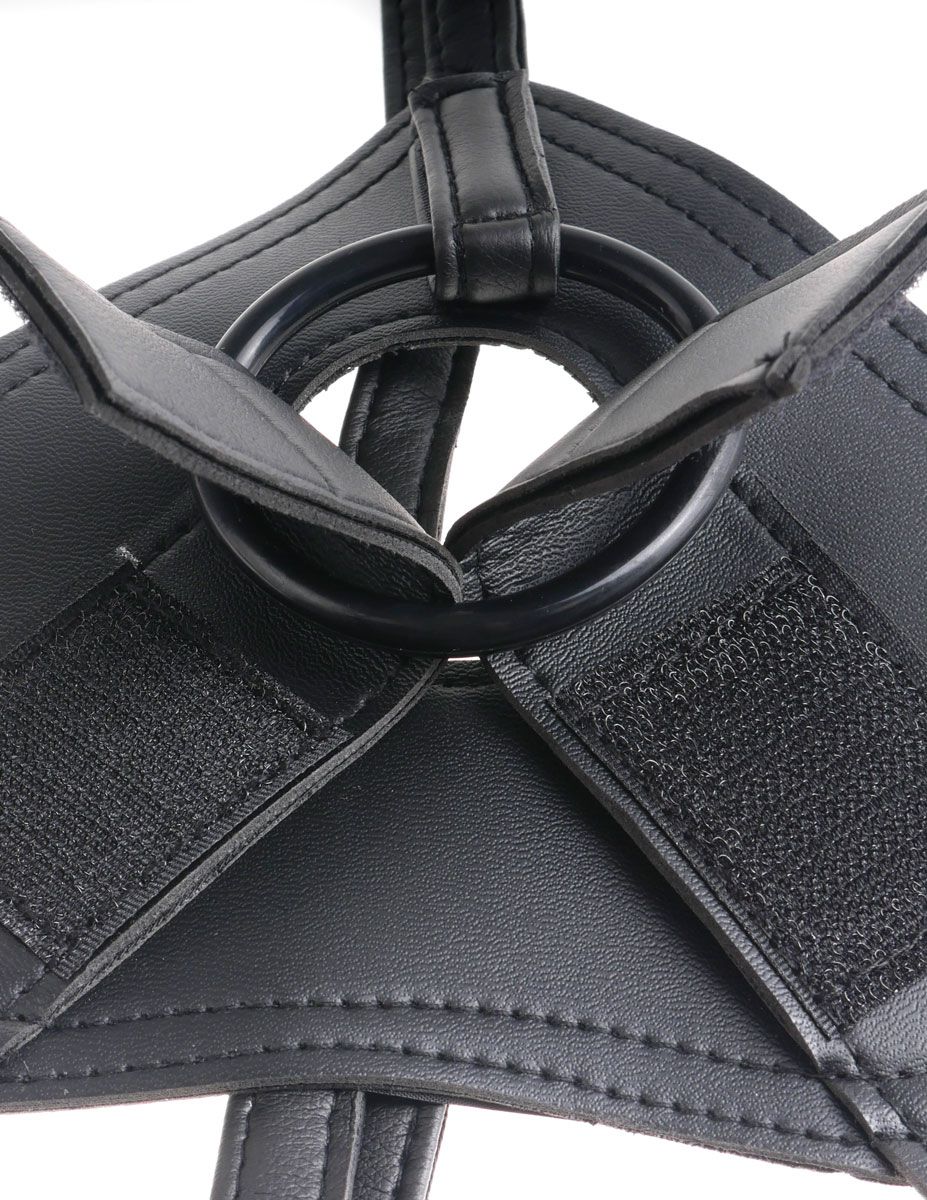 картинка Телесный страпон Strap-on Harness Cock - 15,2 см. от магазина Без Проблем