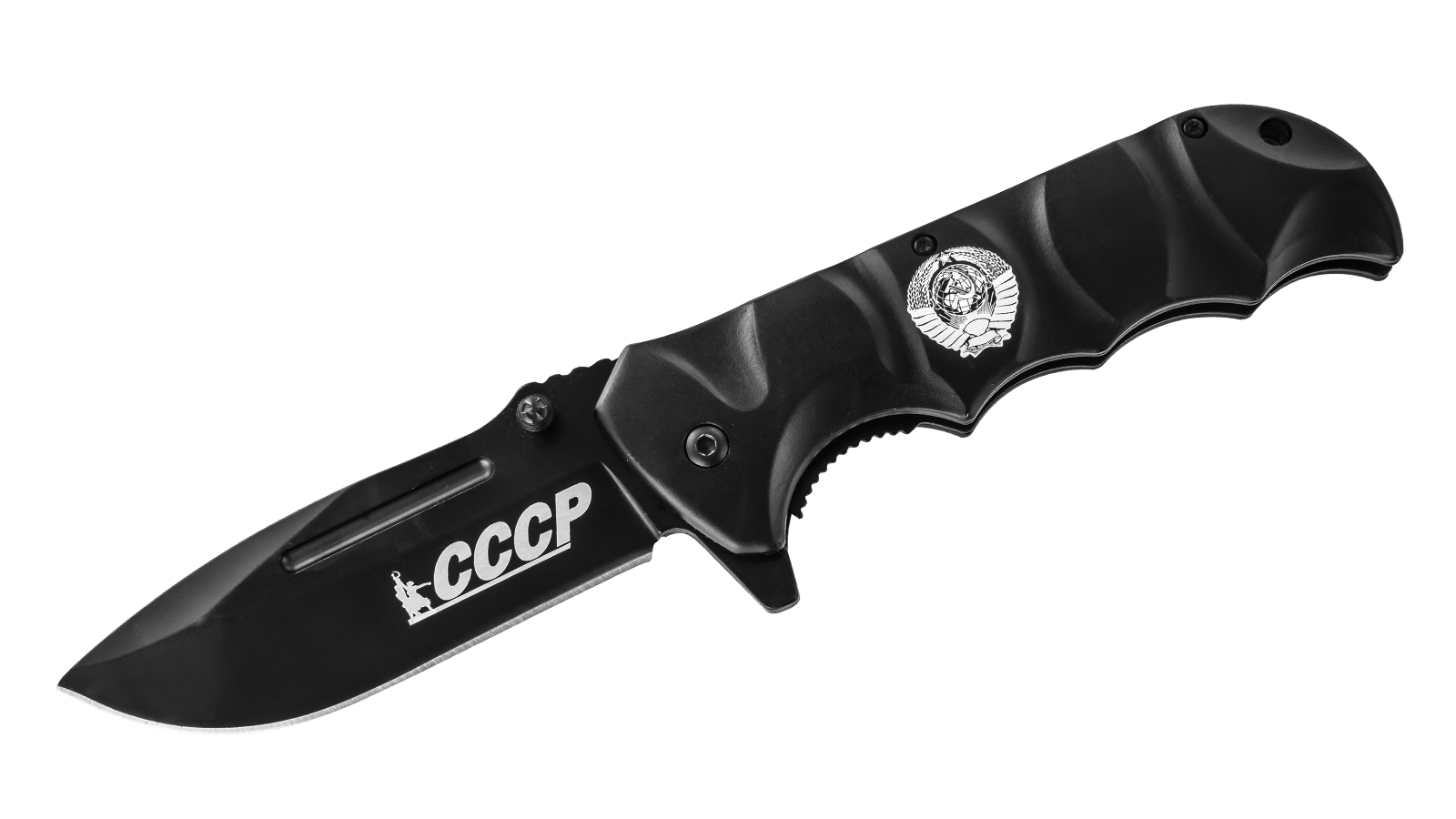 картинка Элитный складной нож с гравировкой "СССР" от магазина Без Проблем