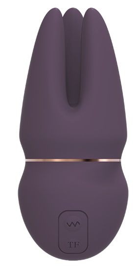 картинка Фиолетовый клиторальный стимулятор SAGA от магазина Без Проблем