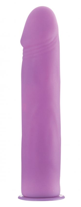 картинка Фиолетовый страпон Deluxe Silicone Strap On 8 Inch - 20 см. от магазина Без Проблем