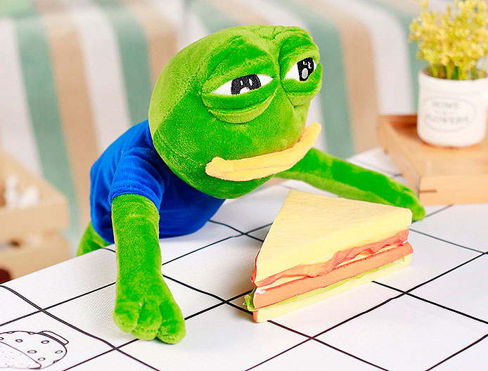 картинка Мягкая игрушка «Pepe the Frog» от магазина Без Проблем