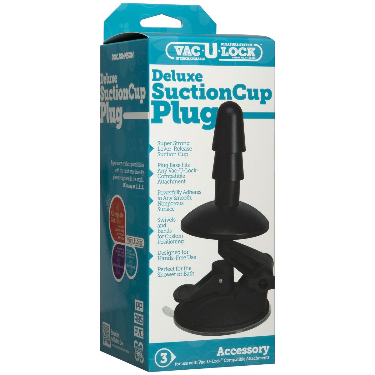 картинка Плаг на присоске Vac-U-Lock Deluxe Suction Cup Plug Accessory от магазина Без Проблем