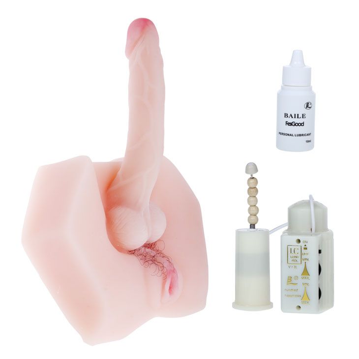 картинка Мастурбатор-гермафродит с вагиной и фаллосом от магазина Без Проблем