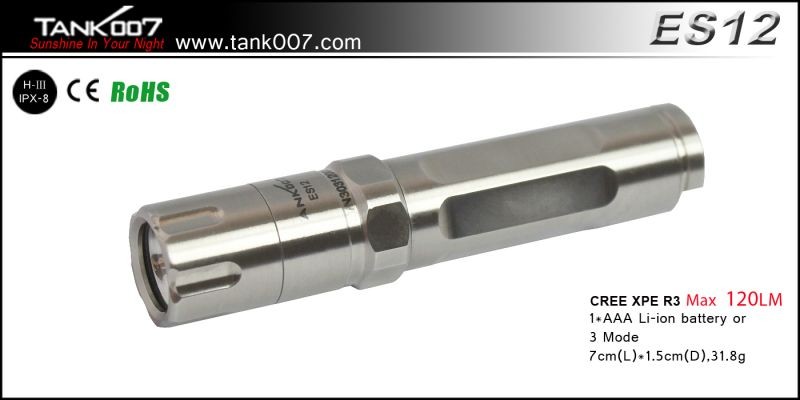 картинка TANK007 ES12 Stainless steel 1хАAА (УЦЕНКА, экз.1) от магазина Без Проблем