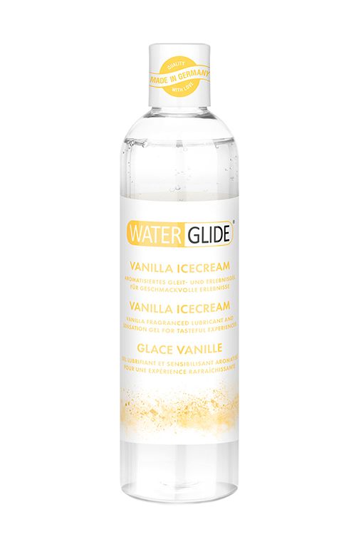 картинка Лубрикант на водной основе с ароматом ванильного мороженого WATERGLIDE VANILLA ICECREAM - 300 мл. от магазина Без Проблем