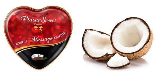 картинка Массажная свеча с ароматом кокоса Bougie Massage Candle - 35 мл. от магазина Без Проблем