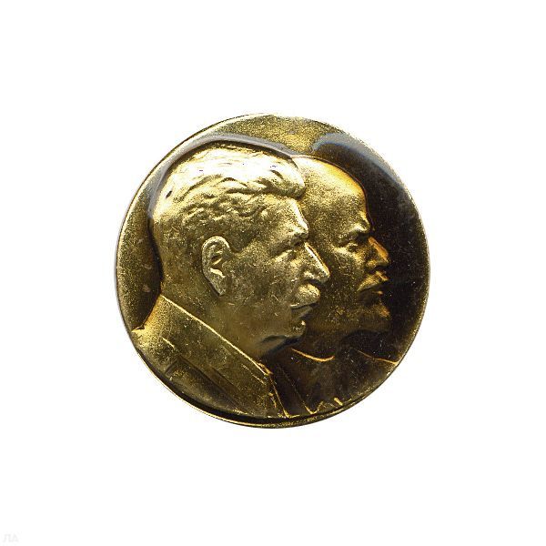 картинка Знак мет. Сталин и Ленин (в круге) лат. от магазина Без Проблем