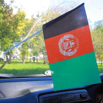 картинка Флажок Афганистана в машину от магазина Без Проблем