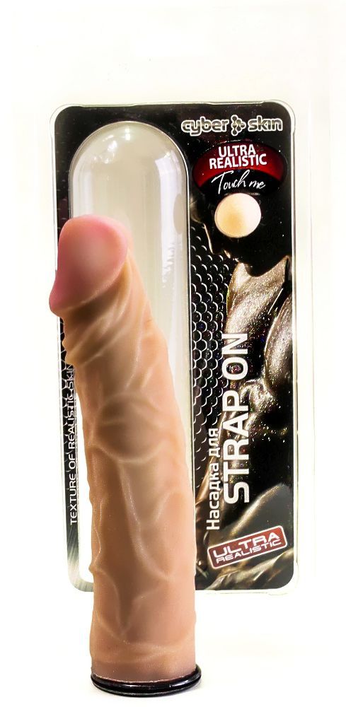 картинка Насадка для страпона Харнесс с ярко выраженной головкой - 20,5 см. от магазина Без Проблем