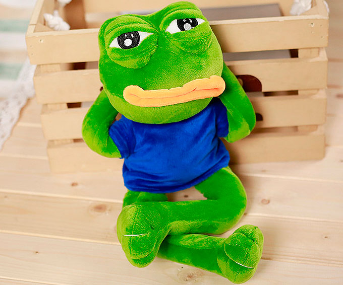 картинка Мягкая игрушка «Pepe the Frog» от магазина Без Проблем