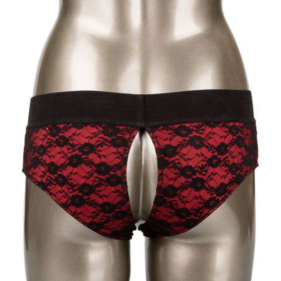 картинка Трусики с доступом и съемной насадкой Crotchless Pegging Panty Set L/XL от магазина Без Проблем