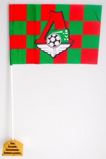 картинка Флаг ПФК Локомотив в клетку в ассортименте от магазина Без Проблем