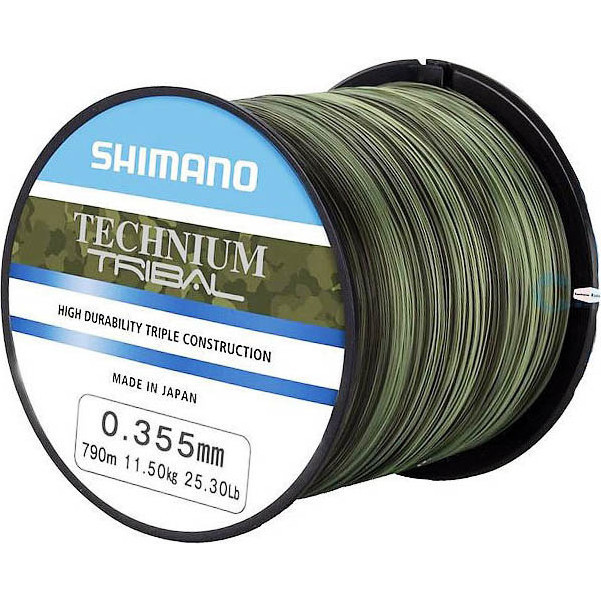 картинка Леска плетёная SHIMANO TECHNIUM TRIB 1250м камуфляжная, зеленая 0,285мм PB 7,5кг TECTR28QPPB от магазина Без Проблем