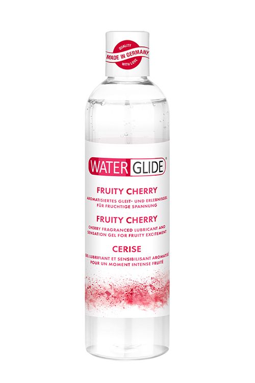 картинка Лубрикант на водной основе с ароматом вишни FRUITY CHERRY - 300 мл. от магазина Без Проблем
