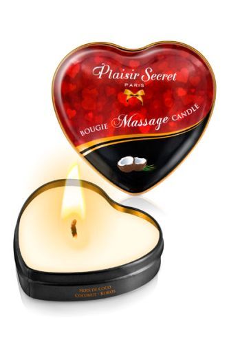 картинка Массажная свеча с ароматом кокоса Bougie Massage Candle - 35 мл. от магазина Без Проблем