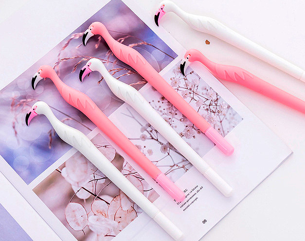картинка Ручка «Pink and white flamingo» от магазина Без Проблем