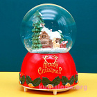 картинка Стеклянный шар «Santa house» магазин Без Проблем являющийся официальным дистрибьютором в России 