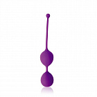картинка Фиолетовые двойные вагинальные шарики Cosmo с хвостиком для извлечения магазин Без Проблем являющийся официальным дистрибьютором в России 