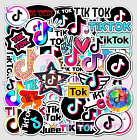 картинка Набор наклеек «Tik tok» магазин Без Проблем являющийся официальным дистрибьютором в России 